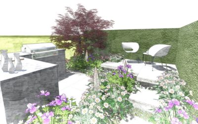 Perennial confirm garden at RHS Flower Show Cardiff