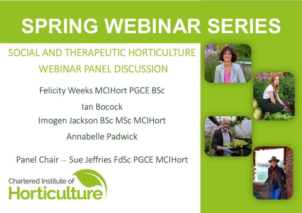Spring Webinar Series Social And Therapeutic Horticulture Webinar Spring Webinar Series Social And Therapeutic Horticulture Webinar